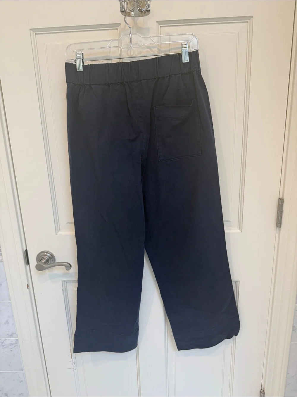 J. Crew Wide-Leg Navy Pants